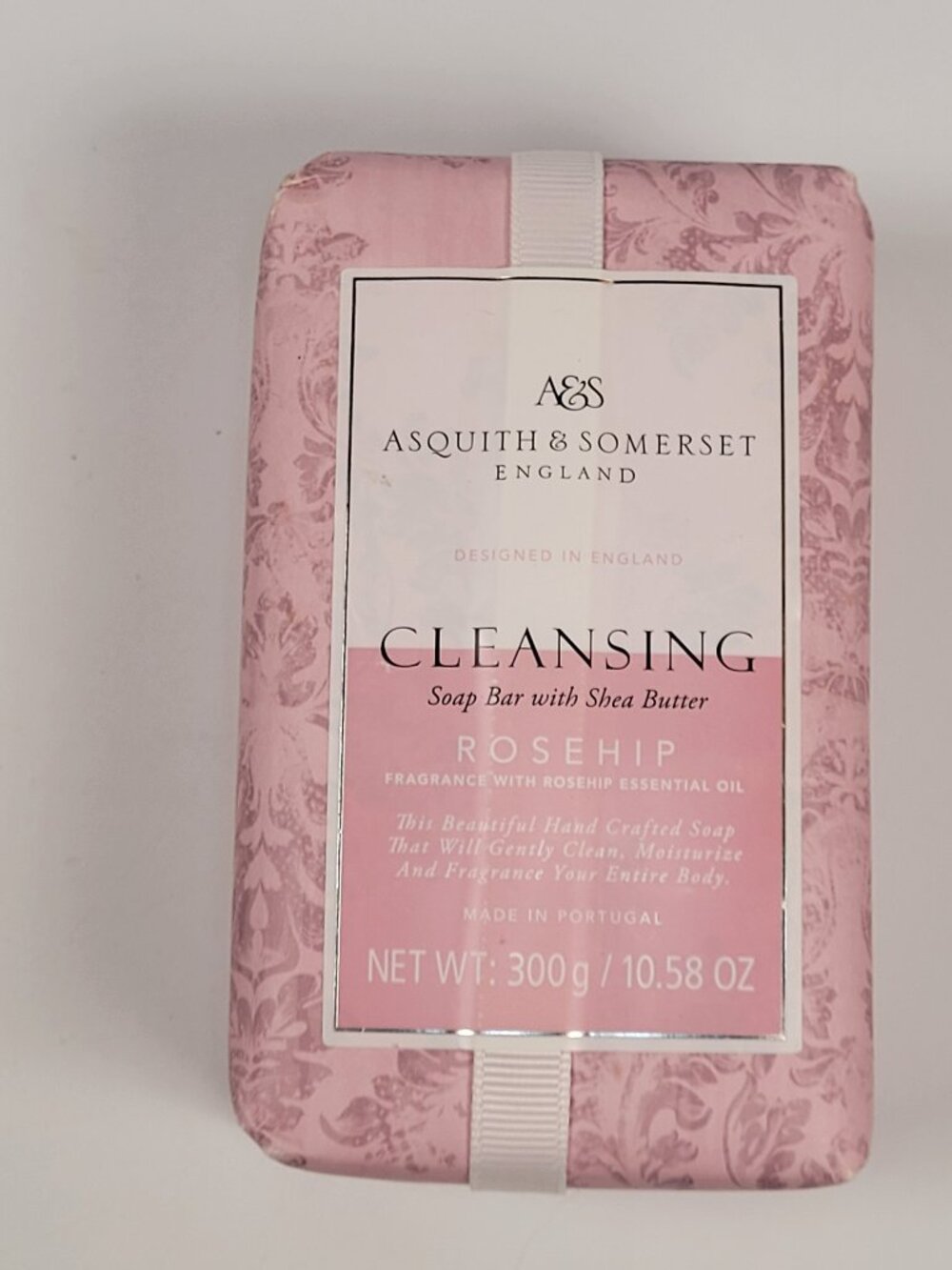 Asquith & Somerset England 10.58 oz CLEANSING Soap Bar w/ Shea Butter ROSEHIP